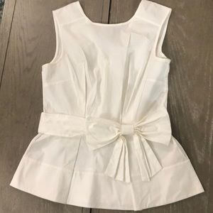 Kate spade sleeveless wrapped waist white blouse. Size 4